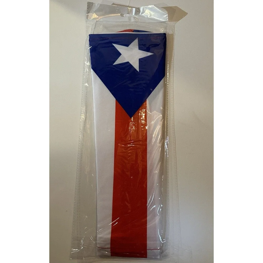 Puerto Rico Flag Arm Sleeve 2 pcs Basketball Sports Compression Sleeves One Size
